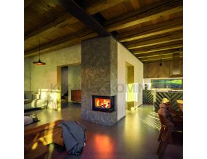 HAAS SOHN SKARA wkład kominkowy narożny prawy 7 kW | Czarny - image 2