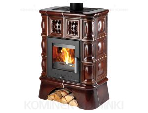 HAAS SOHN TREVISO II piec wolnostojący z płaszczem wodnym 8,2 kW | Brązowy