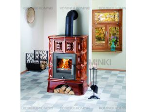 HAAS SOHN TREVISO II piec wolnostojący z płaszczem wodnym 8,2 kW | Miodowy - image 2