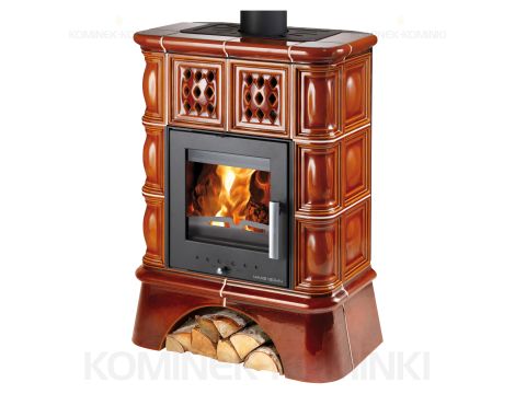 HAAS SOHN TREVISO II piec wolnostojący z płaszczem wodnym 8,2 kW | Miodowy
