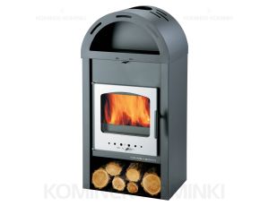 HAAS SOHN VAASA PLUS III piec wolnostojący 7,2 kW | Antracyt / D: Srebrne