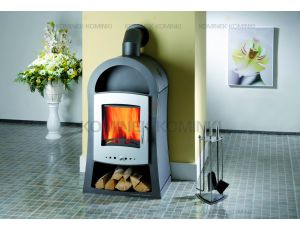 HAAS SOHN VAASA PLUS III piec wolnostojący 7,2 kW | Antracyt / D: Srebrne - image 2