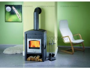 HAAS SOHN VAASA PLUS V piec wolnostojący 7,2 kW | Antracytowy / D: Srebrne - image 2