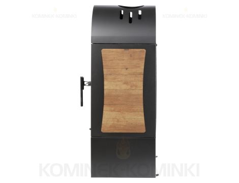 HAAS SOHN VISTA piec wolnostojący 6,3 kW | Czarny / Płytki: Drewnopodobne - 4