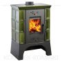 HAAS SOHN EBOLI piec wolnostojący kaflowy 8,4 kW | Kafle: Zielone - 4