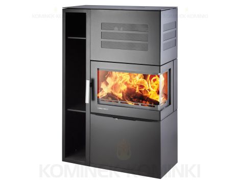 HAAS SOHN AXON piec wolnostojący narożny  7 kW | Czarny - 5