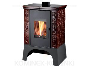 HAAS SOHN EMPOLI AL II piec wolnostojący pł. wodnym 12 kW | Czarny/ Brązowy