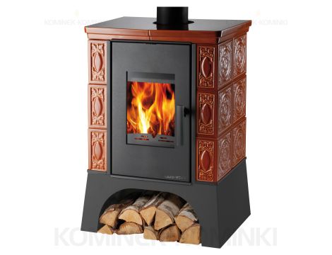 HAAS SOHN EMPOLI AL II piec wolnostojący pł. wodnym 12 kW | Czarny/ Karmel