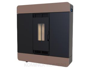 DEFRO HOME AIRPELL Brązowy piec na pellet 8 kW kominek na pellet