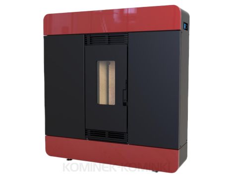 DEFRO HOME AIRPELL Czerwony piec na pellet 8 kW kominek na pellet