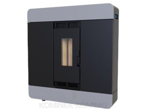 DEFRO HOME AIRPELL Szary piec na pellet 8 kW kominek na pellet