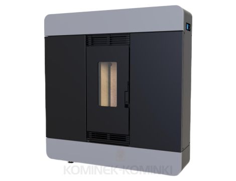 DEFRO HOME AIRPELL Szary piec na pellet 8 kW kominek na pellet