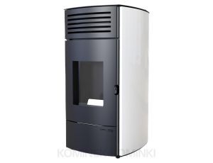 DEFRO HOME AQUAPELL Biały piec na pellet z płaszczem wodnym 13 kW kominek
