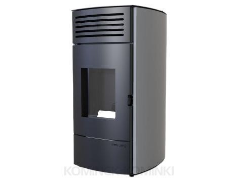 DEFRO HOME AQUAPELL Szary piec na pellet z płaszczem wodnym 13 kW kominek