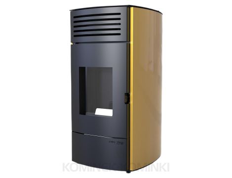 DEFRO HOME AQUAPELL Złoty piec na pellet z płaszczem wodnym 13 kW kominek