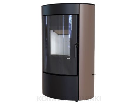 DEFRO HOME CERES Brązowy kominek piec wolnostojący 6 kW