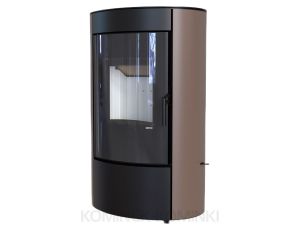DEFRO HOME CERES ELI Brązowy kominek piec wolnostojący 6 kW